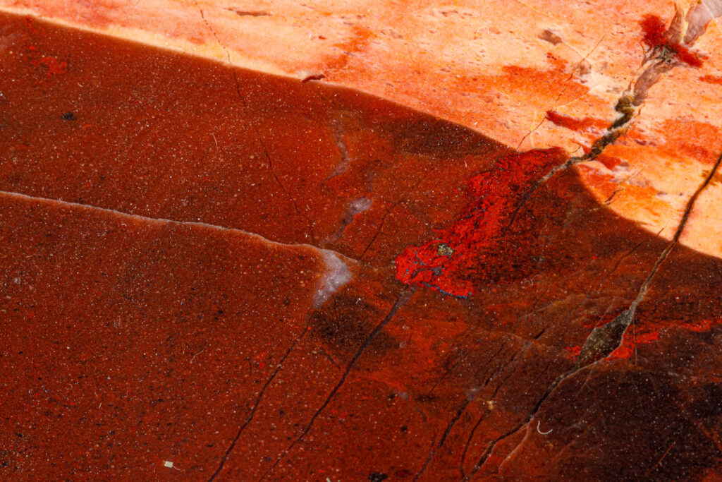 Reading the rock Close-up of a red rock surface on Earth
